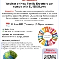 Webinar on How Textile Exporters can comply with EU ESG Laws